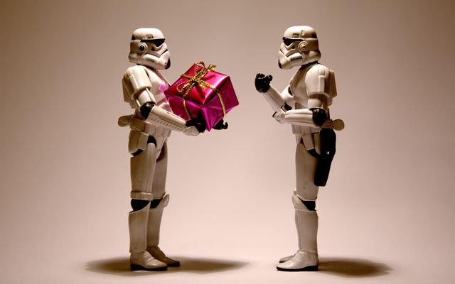 Star Wars karácsonyi fotó